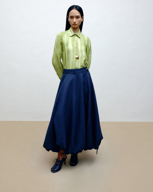 Hand-Painted Silk Shirt