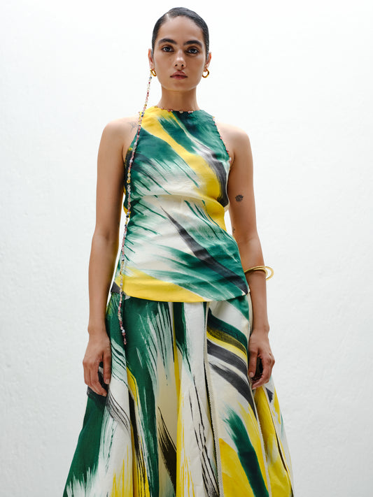 Green Halter Tank