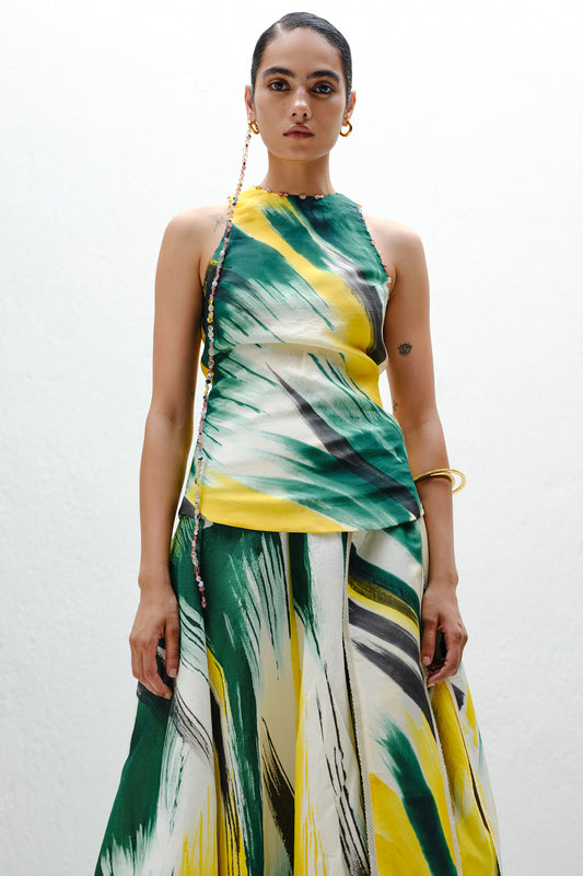 Green Halter Tank