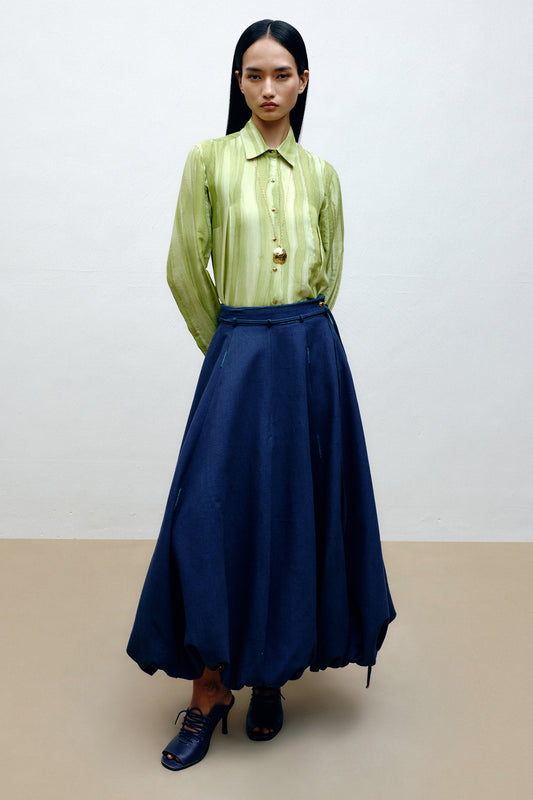 Hand-Painted Silk Shirt