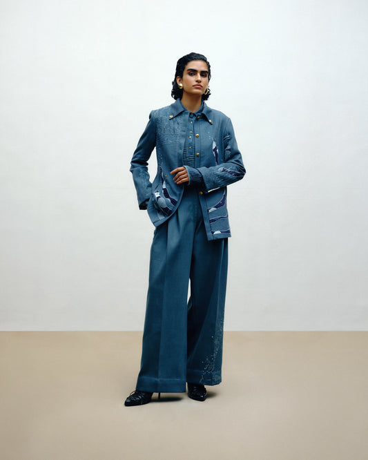 Handwoven Denim Jacket
