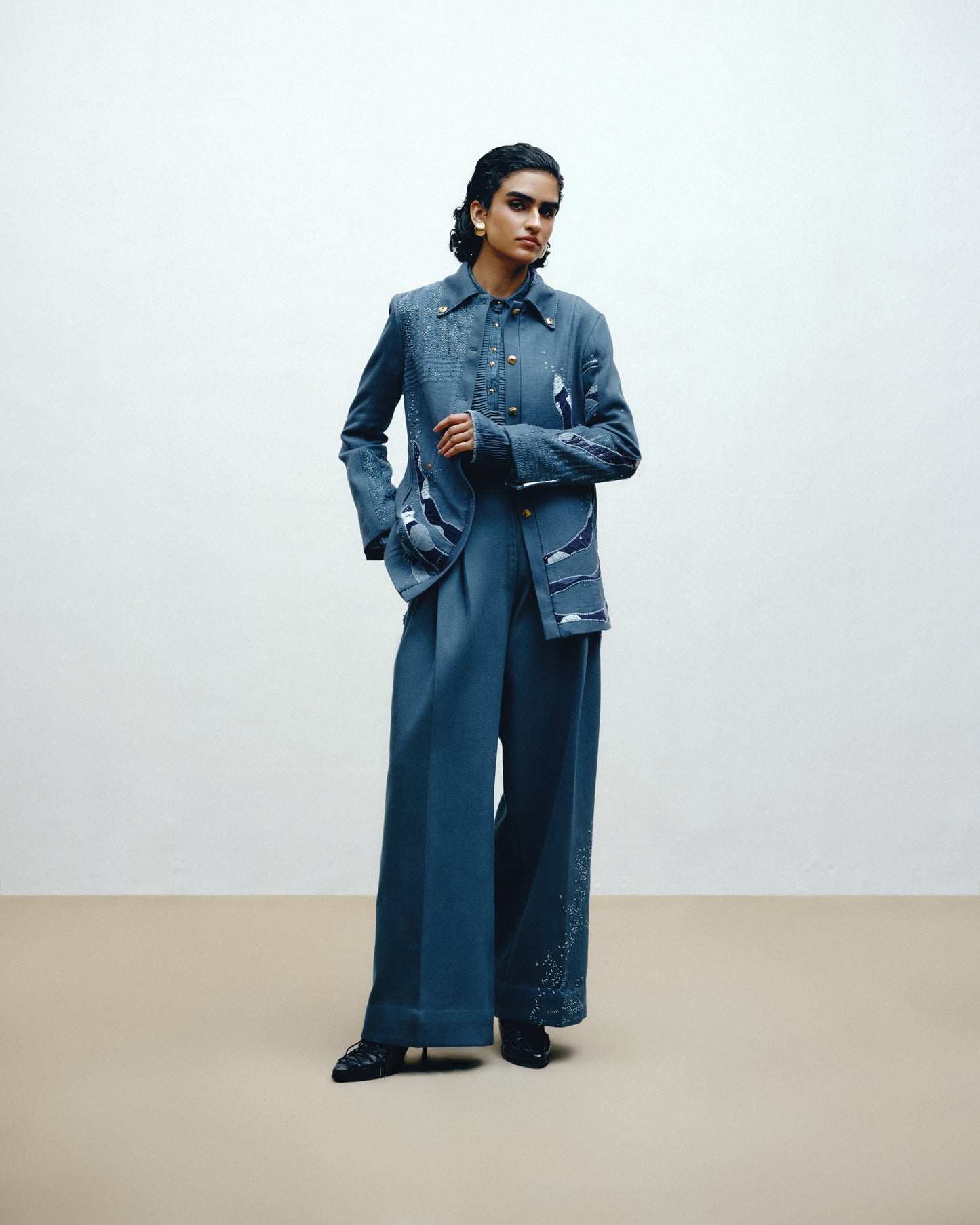 Handwoven Denim Trousers