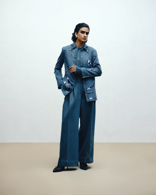 Handwoven Denim Trousers