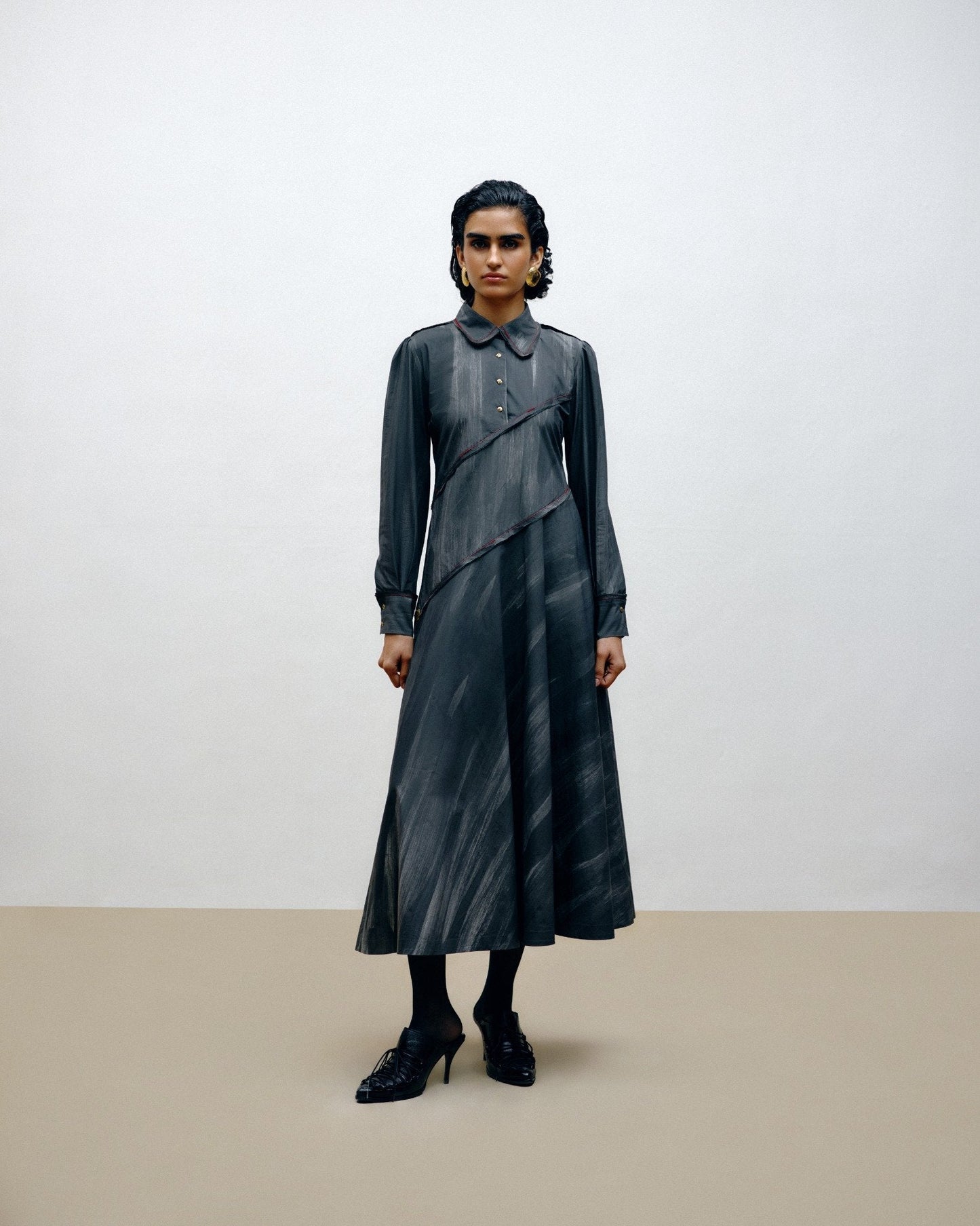 Hand-Painted Cotton Dress