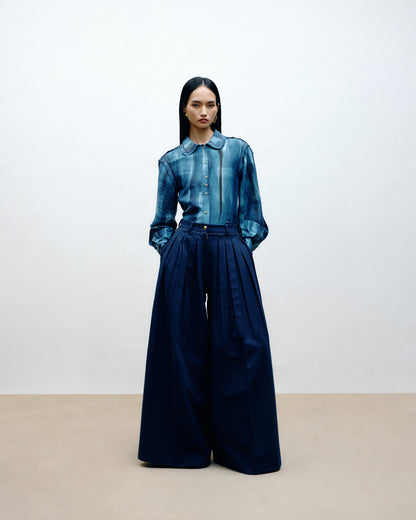 Box Pleated Trousers