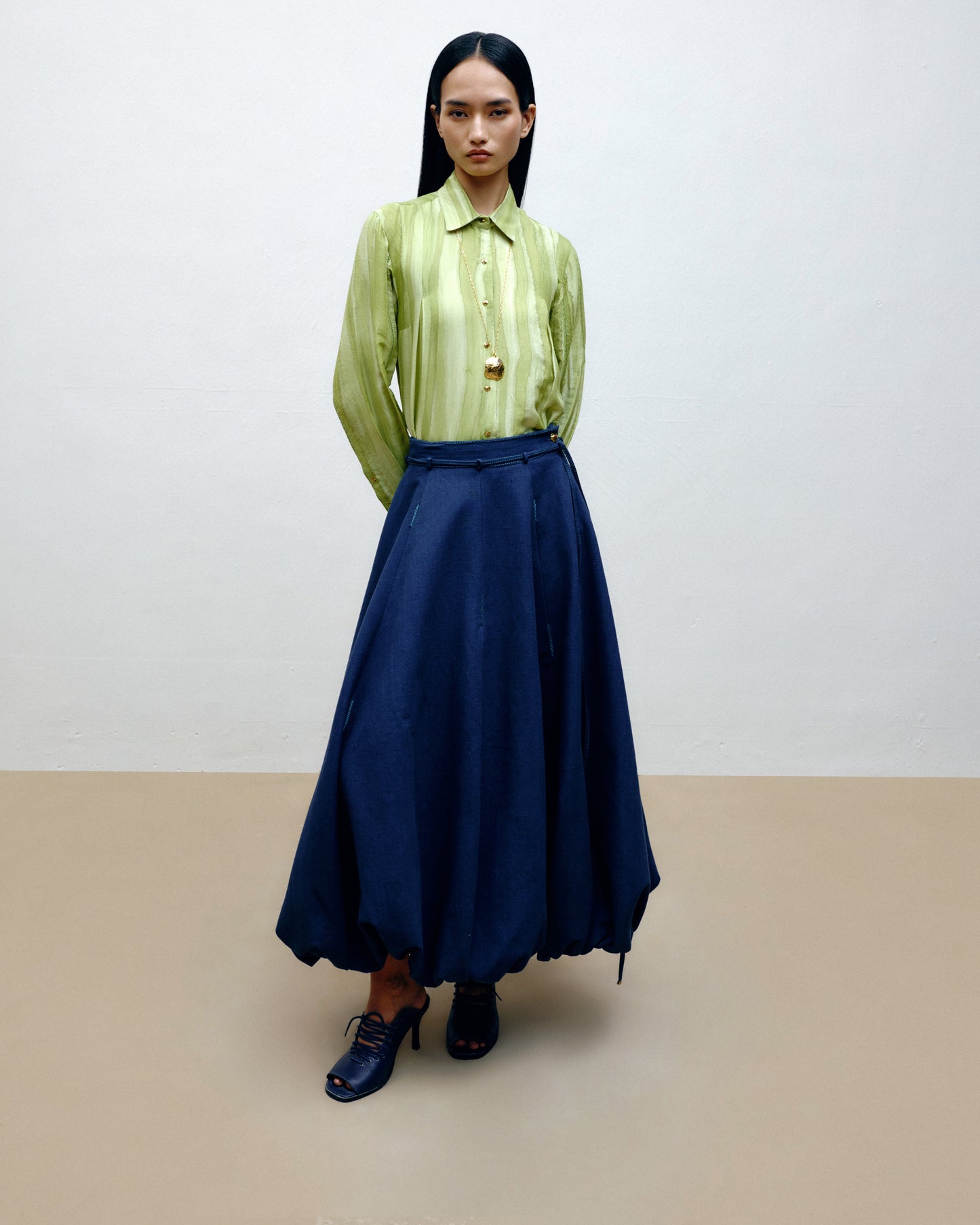 Hand-Painted Silk Shirt