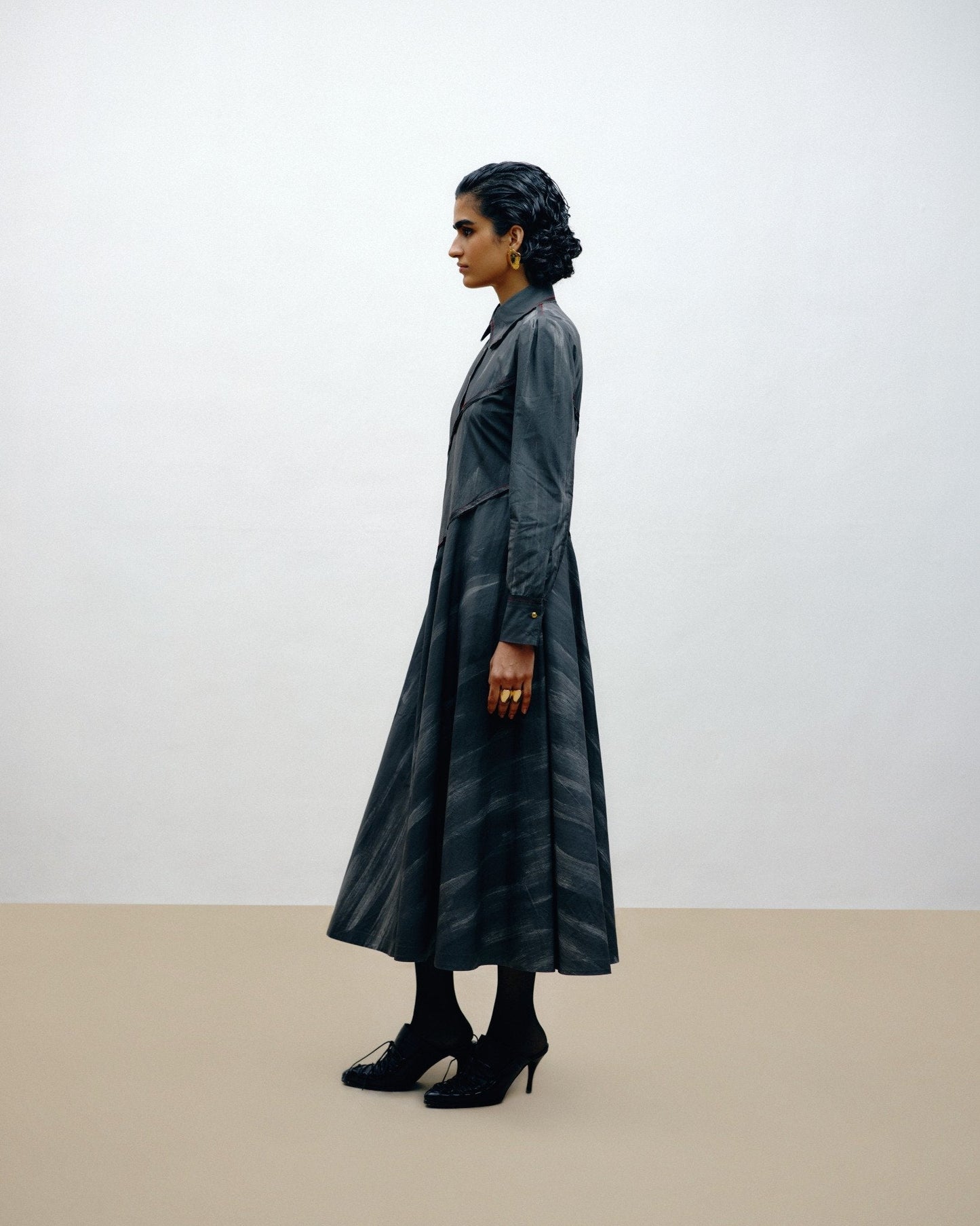 Hand-Painted Cotton Dress