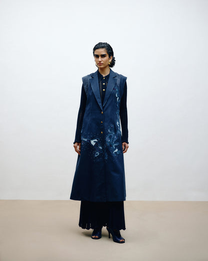 Sleeveless Long Coat