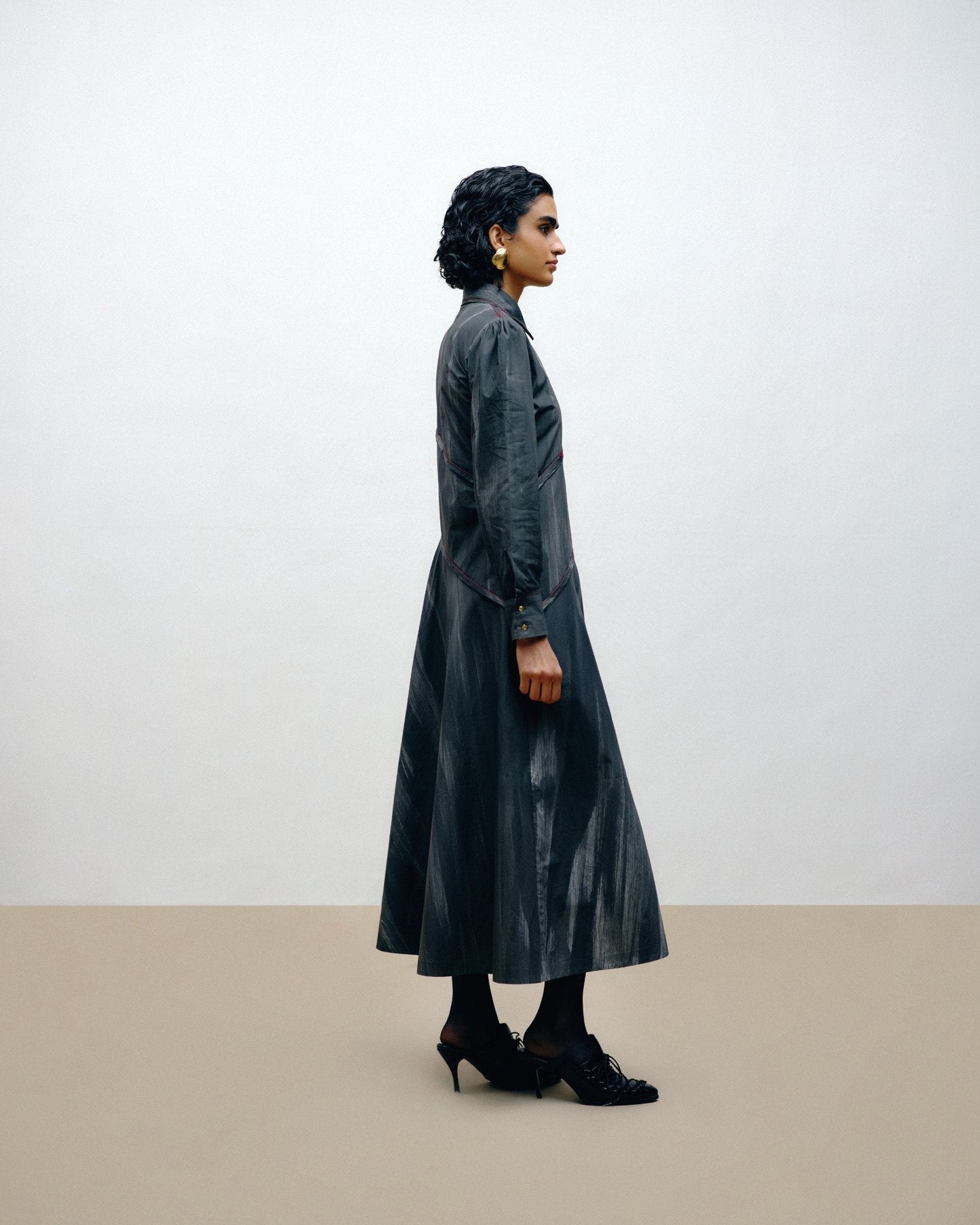 Hand-Painted Cotton Dress