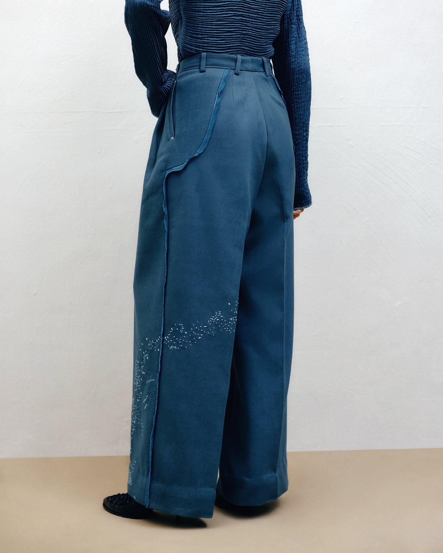 Handwoven Denim Trousers