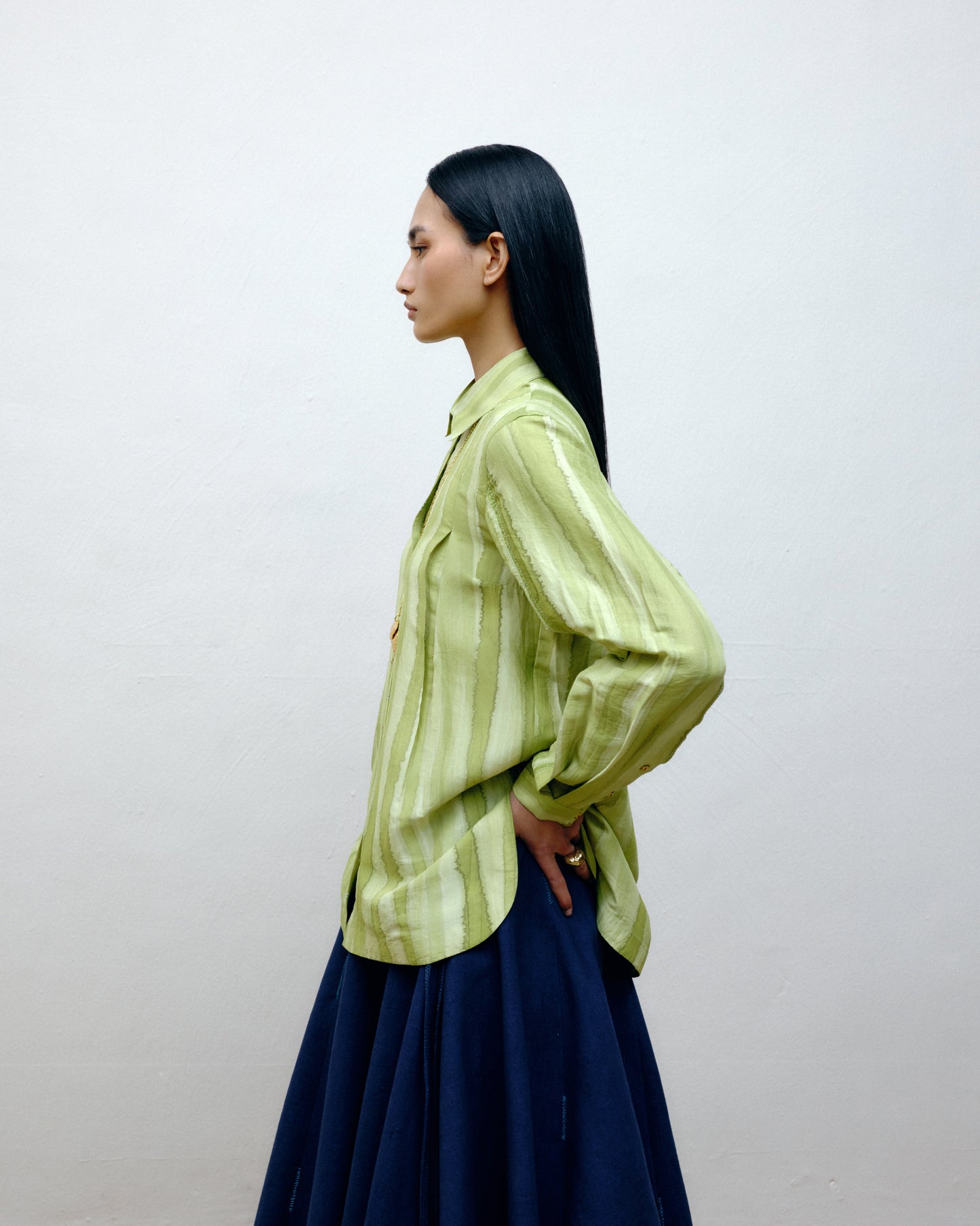 Hand-Painted Silk Shirt