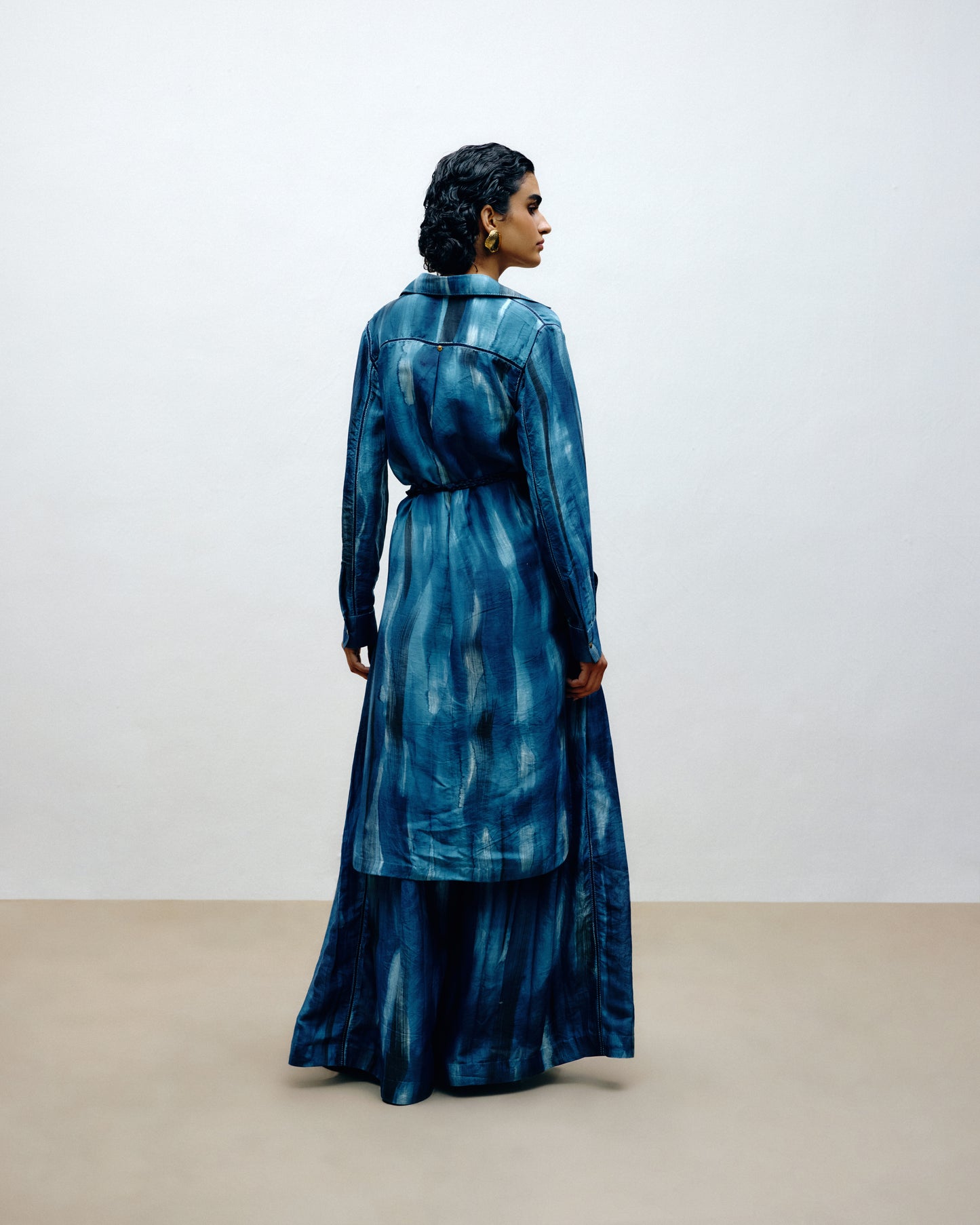 Hand-Painted Silk Trousers