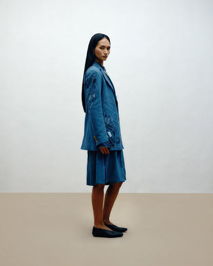 Single-Breasted Denim Jacket