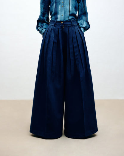 Box Pleated Trousers