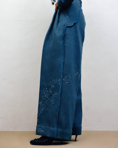 Handwoven Denim Trousers