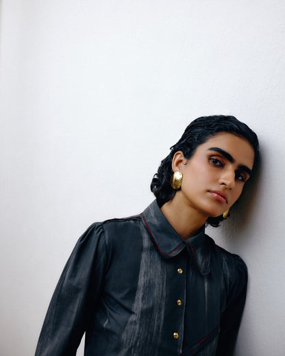 Hand-Painted Cotton Dress