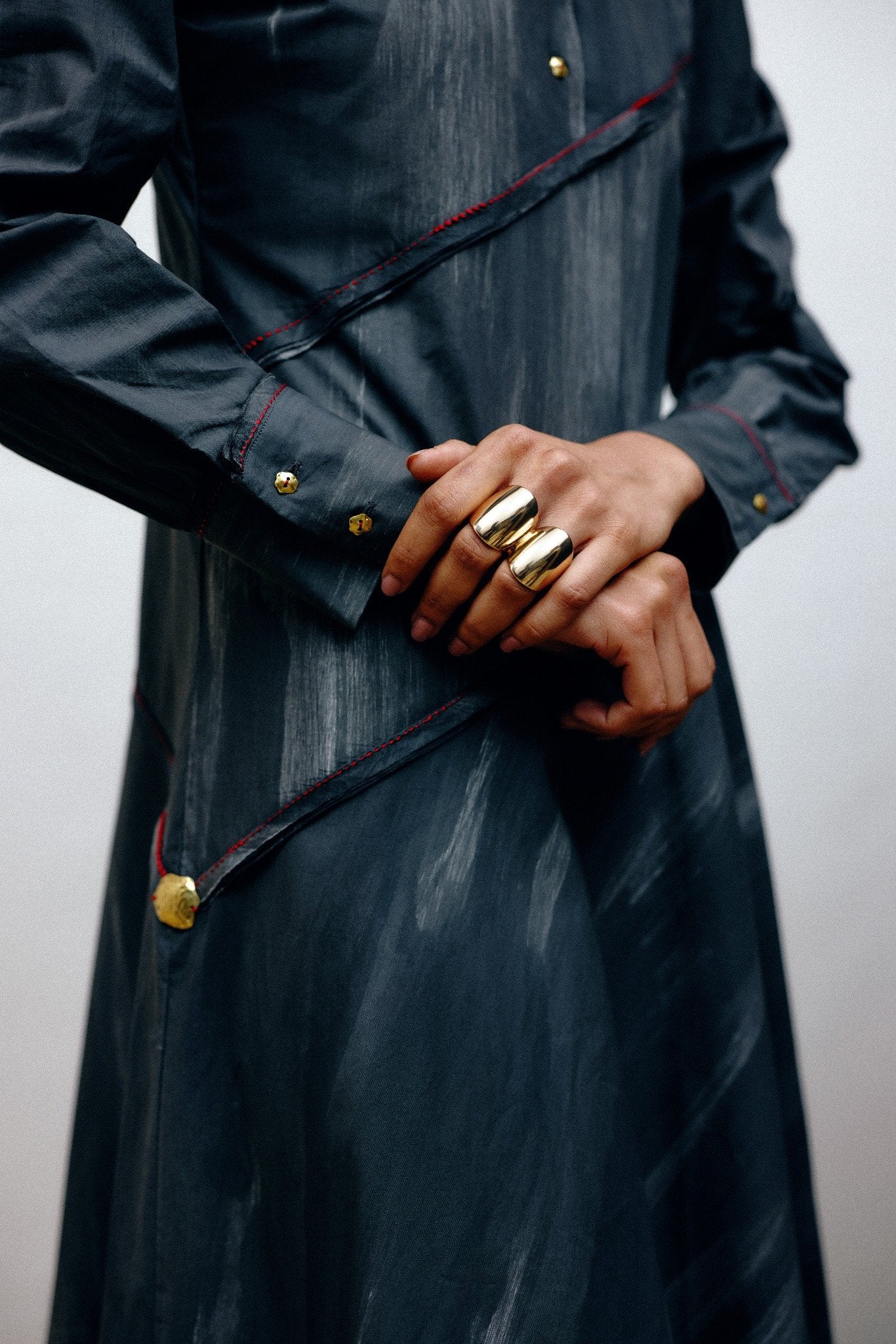 Hand-Painted Cotton Dress