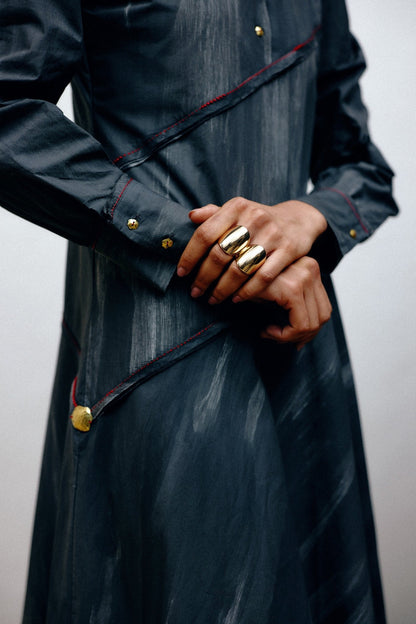 Hand-Painted Cotton Dress