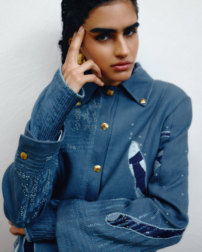 Handwoven Denim Jacket