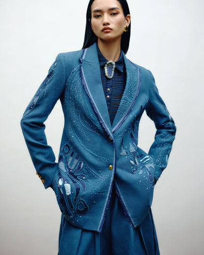 Single-Breasted Denim Jacket