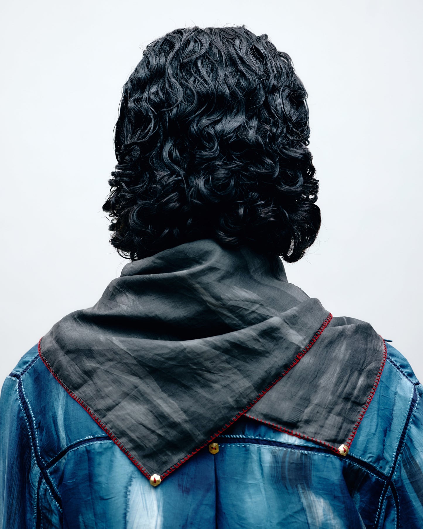 Hand-Painted Silk Long Shirt