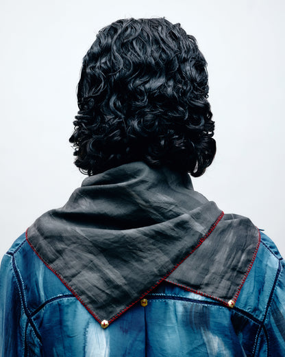 Hand-Painted Silk Long Shirt