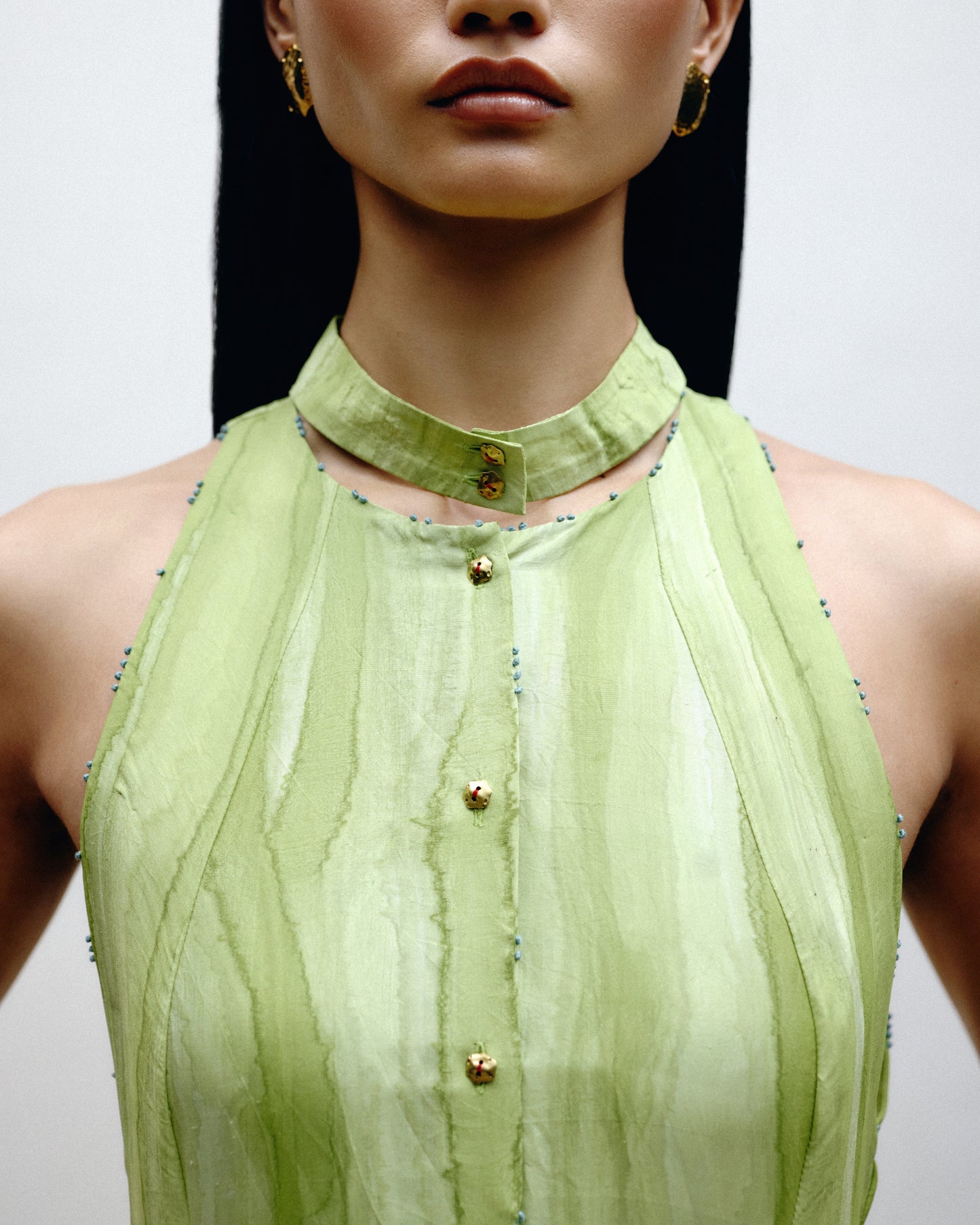 Hand-Painted Panel Dress