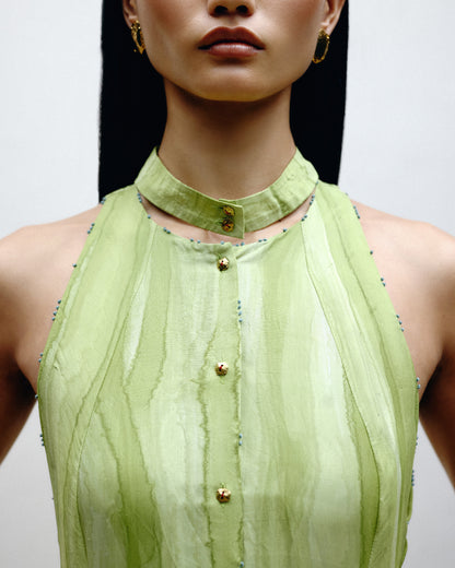 Hand-Painted Panel Dress