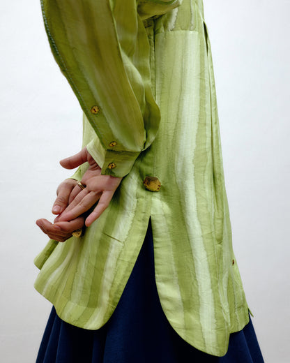 Hand-Painted Silk Shirt