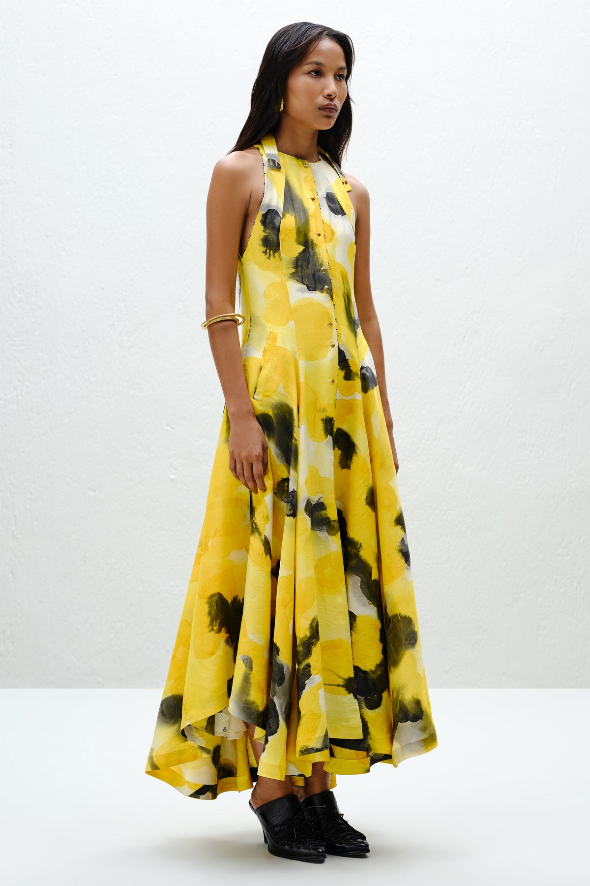 Blotch Halter Dress