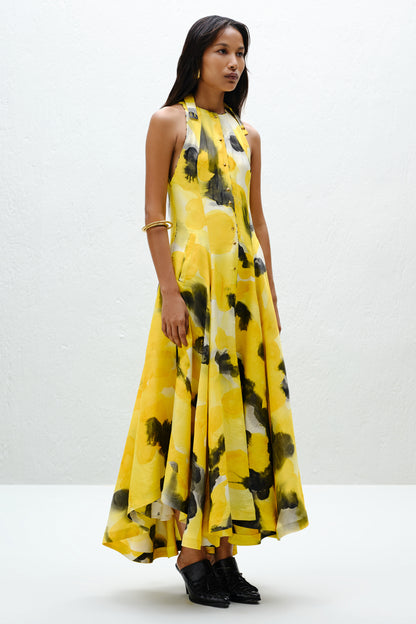 Blotch Halter Dress