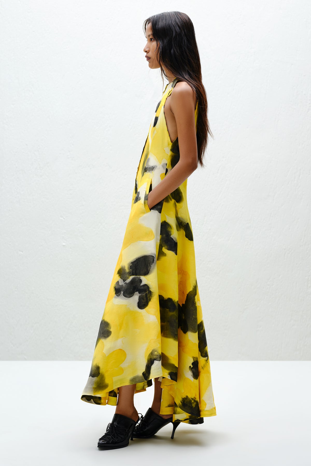Blotch Halter Dress