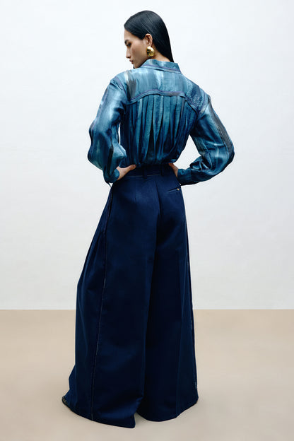 Box Pleated Trousers