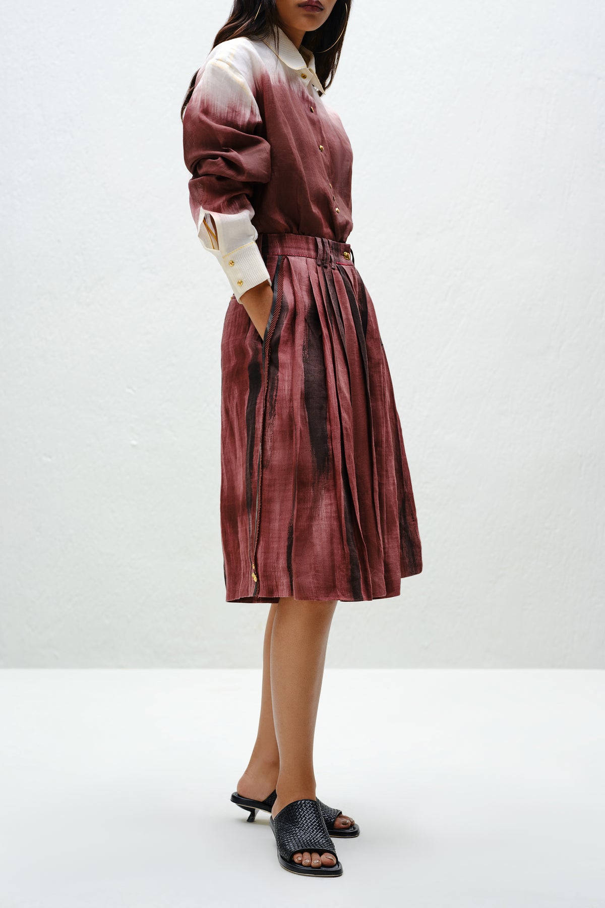 Brown Flowy Culottes