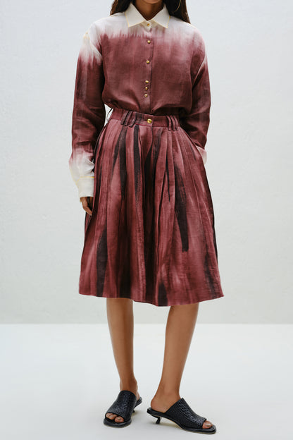 Brown Flowy Culottes