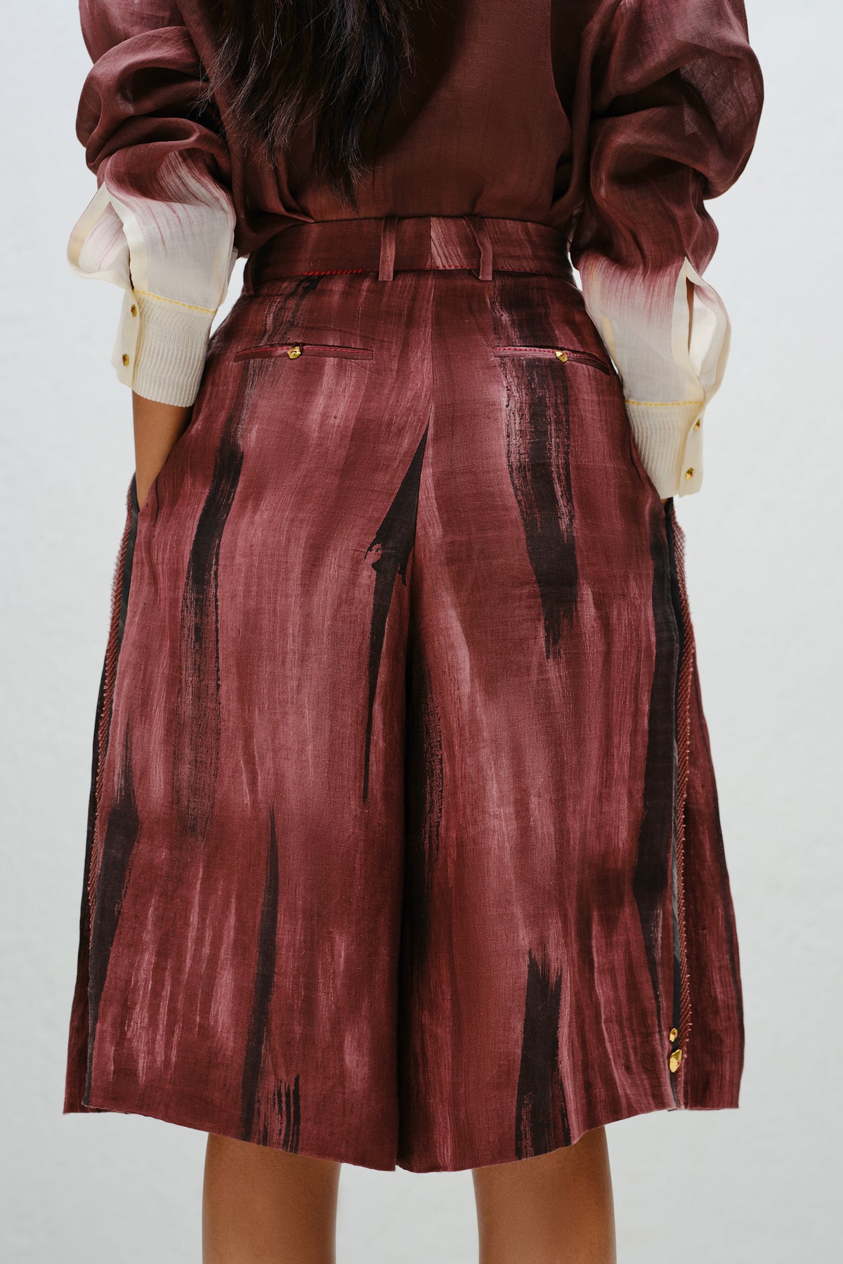 Brown Flowy Culottes