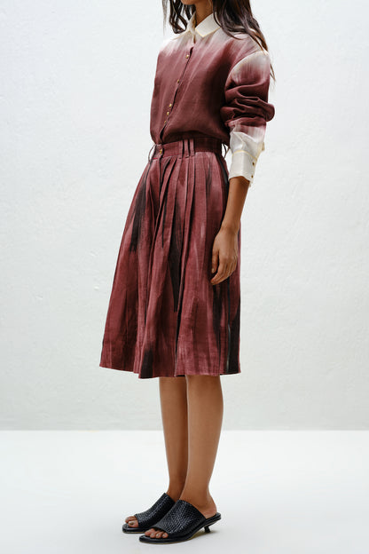 Brown Flowy Culottes