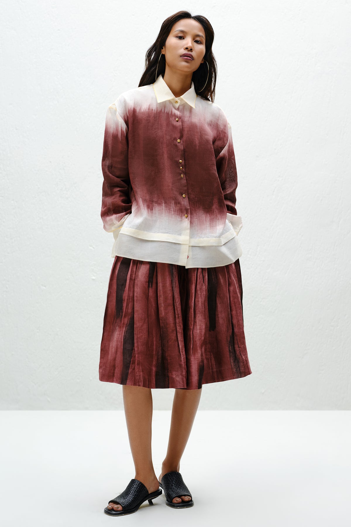 Brown Flowy Culottes