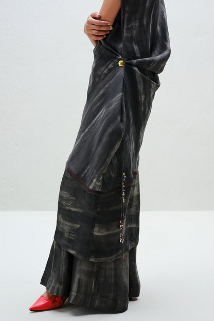 Charcoal Draped Tunic