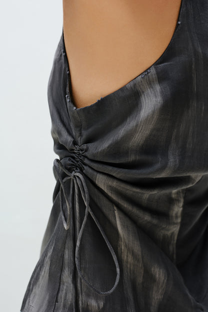 Charcoal Gathered Tunic