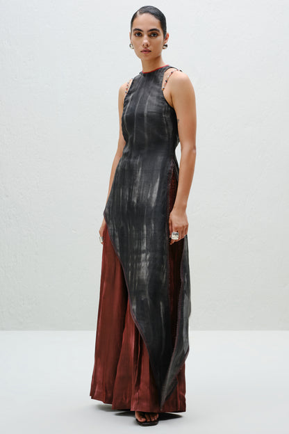 Charcoal Tie Halter Top