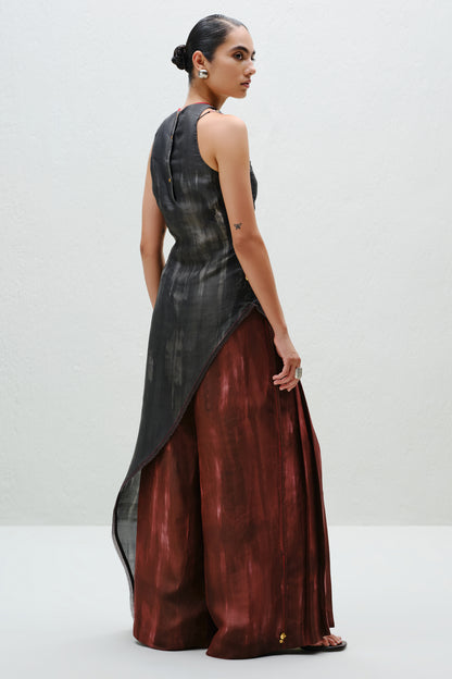 Charcoal Tie Halter Top