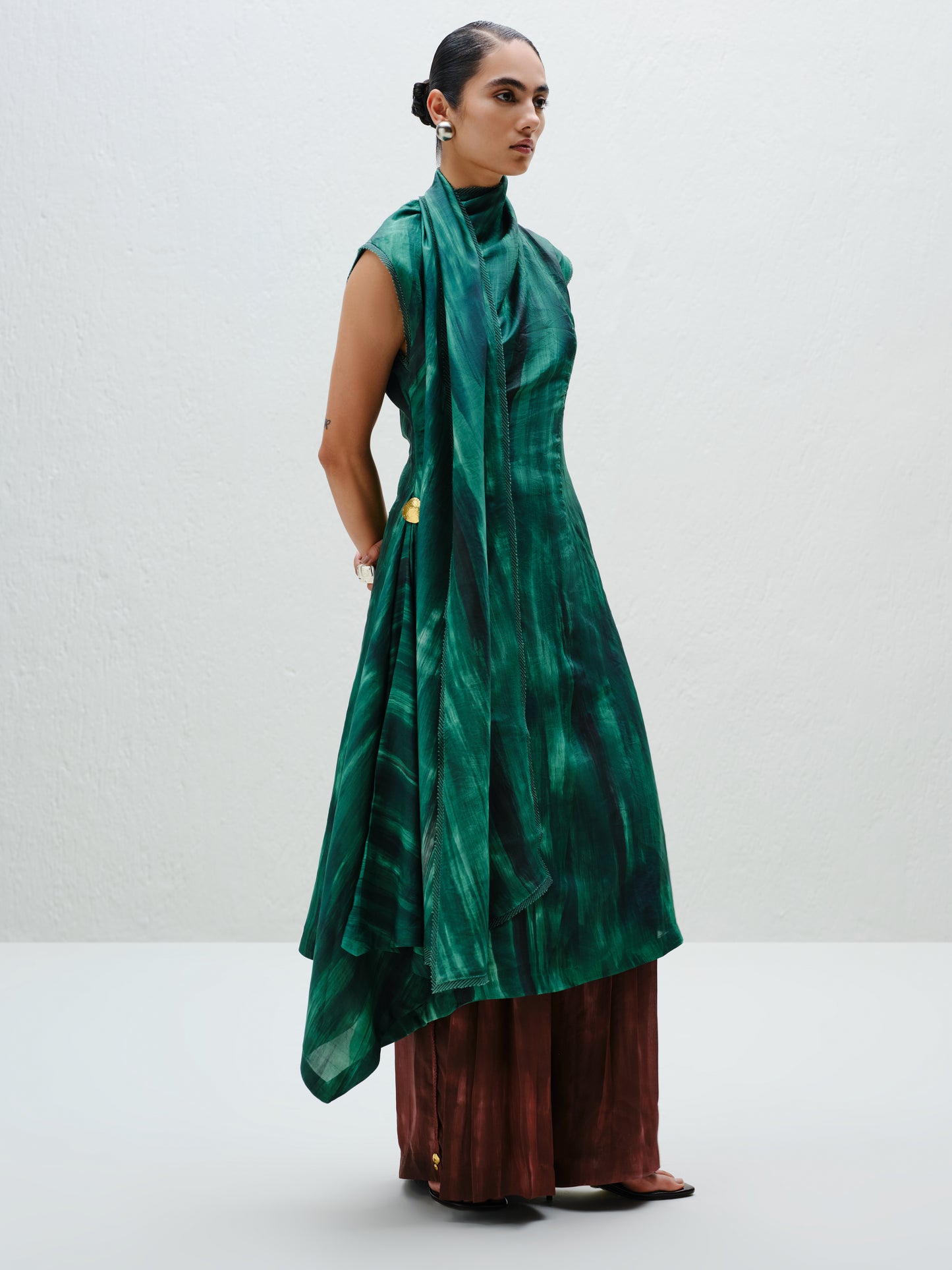 Teal Scarf Tunic