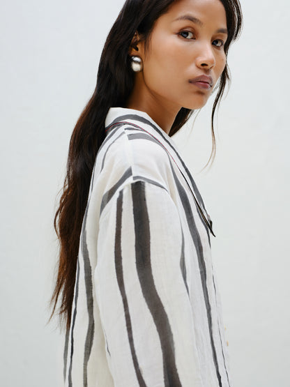 Charcoal Stripe Shirt