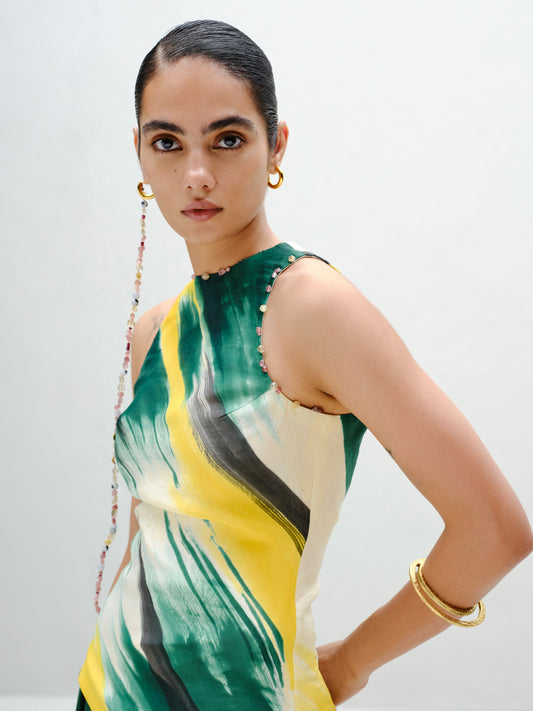 Green Halter Tank
