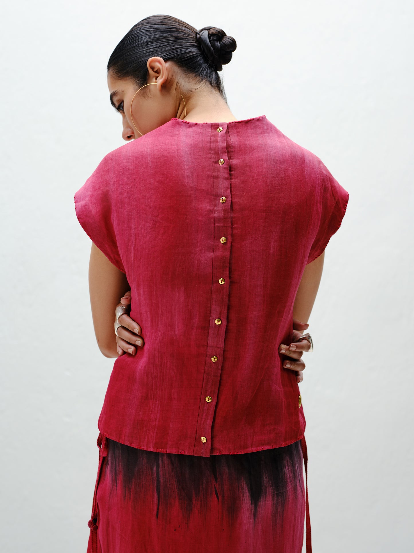Red Dolman Top