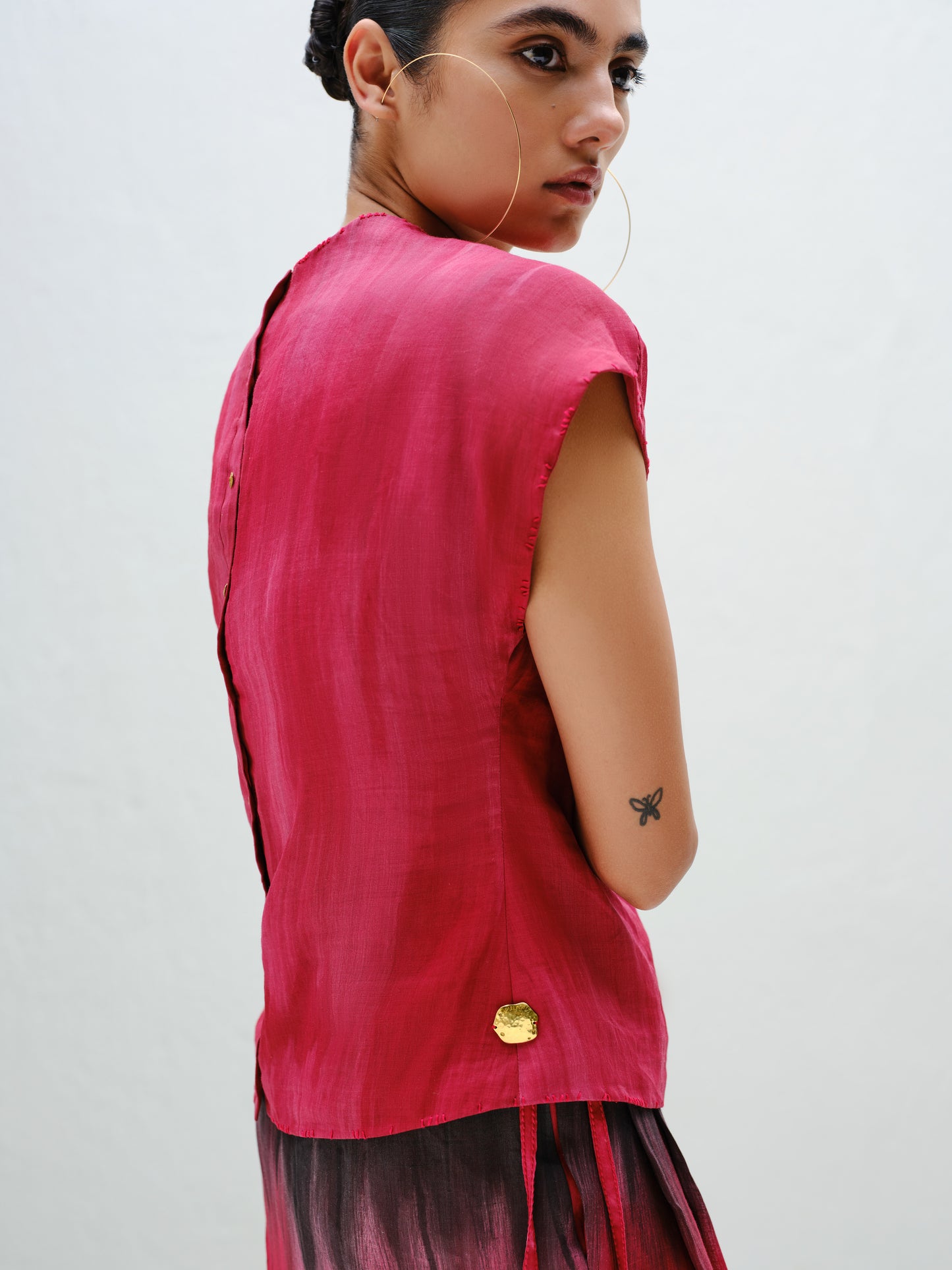 Red Dolman Top