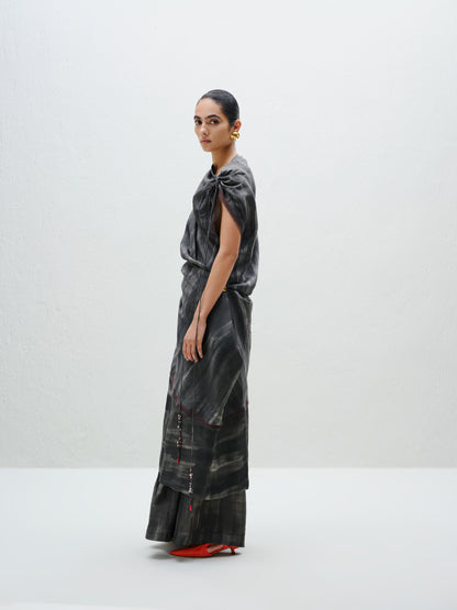Charcoal Draped Tunic