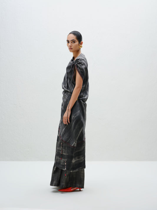 Charcoal Draped Tunic