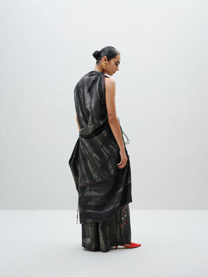 Charcoal Draped Tunic
